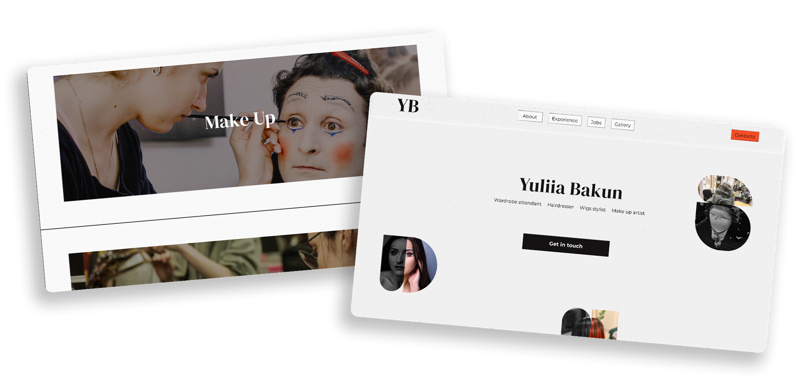 Site portfollio pour makeup artiste